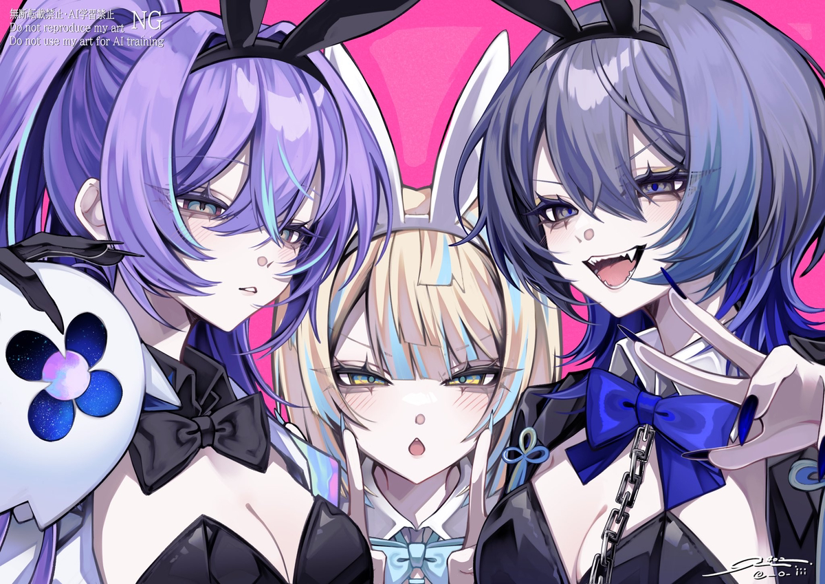 This is a pixiv picture whose title is 🐰.