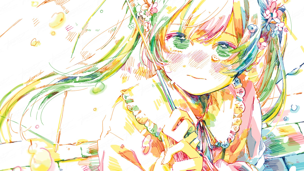 This is a pixiv picture whose title is 『  想いよ届け 君に  』.