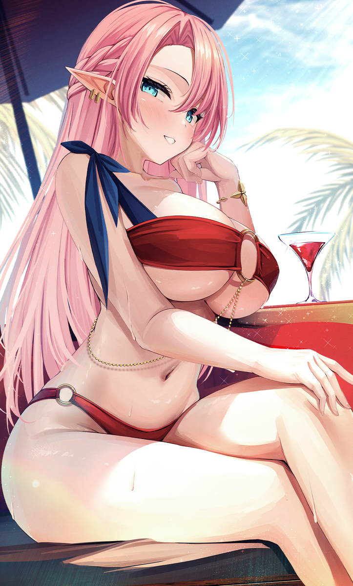 This is a pixiv picture whose title is そなたは今何を思い浮かべているのかしら？.