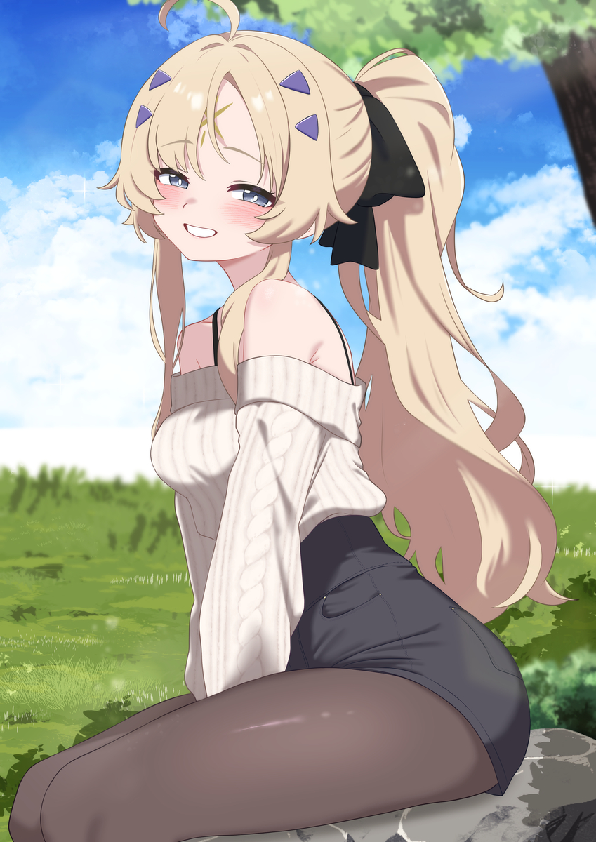 This is a pixiv picture whose title is 私服エクレシア.