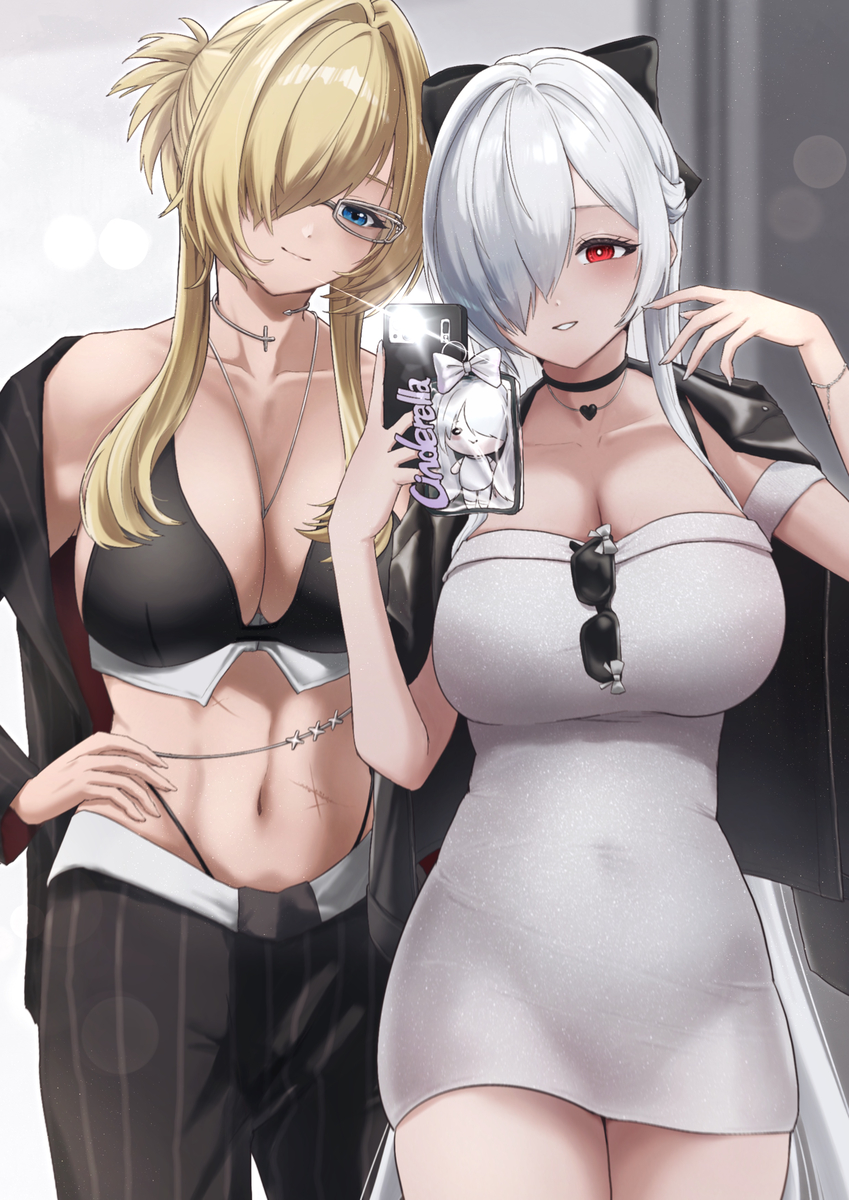 This is a pixiv picture whose title is シンデレラ&グレイブ🤍.