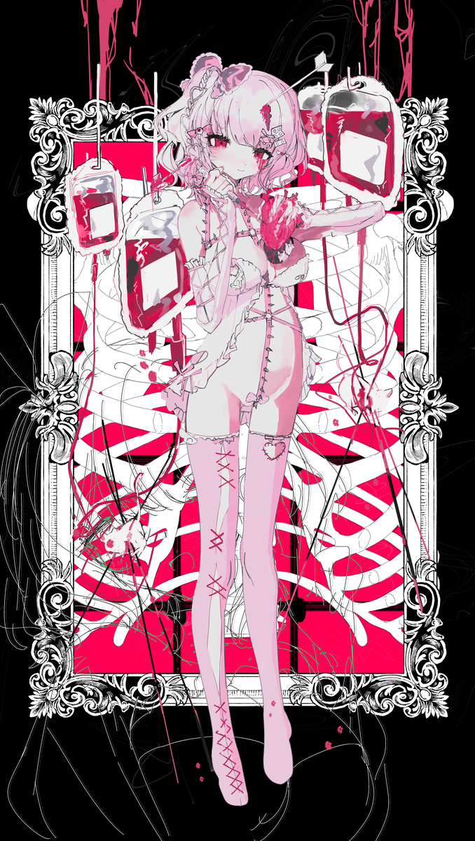 This is a pixiv picture whose title is 描き合い.