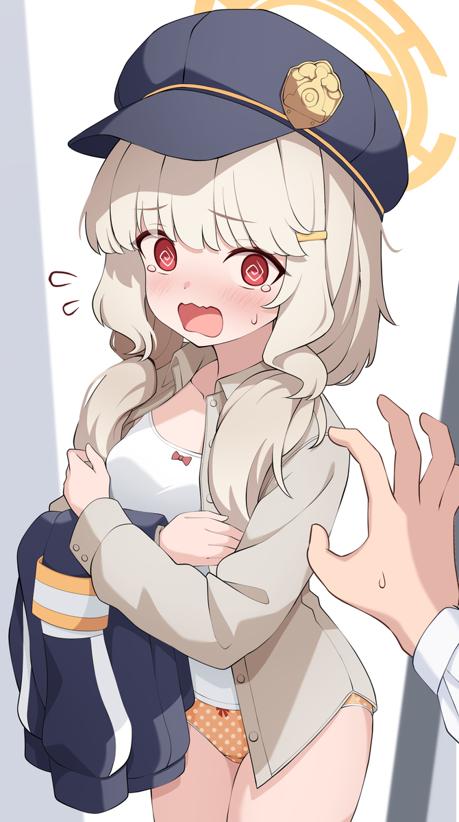 This is a pixiv picture whose title is まだ着替えてるんですけど…!?.