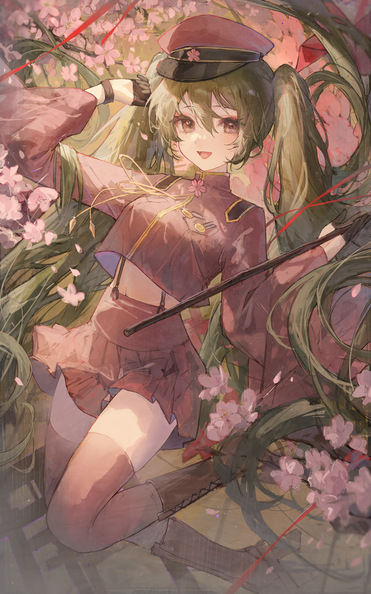 This is a pixiv picture whose title is 千本桜.