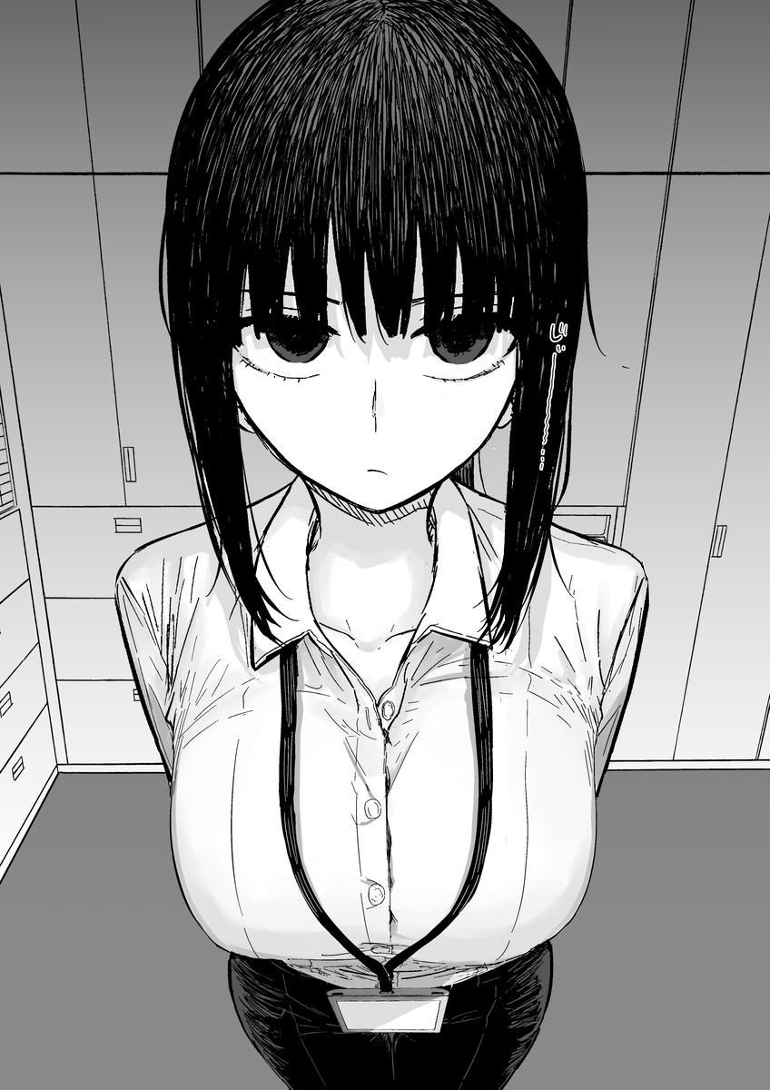 This is a pixiv picture whose title is 人事のお姉さん　圧.