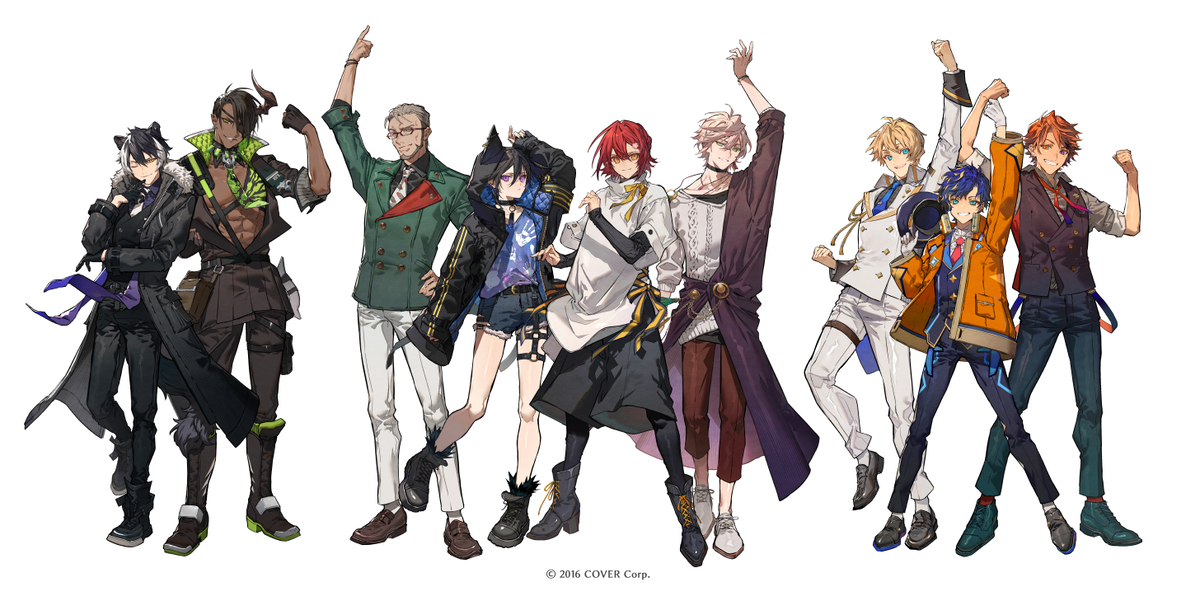 This is a pixiv picture whose title is ホロスターズ三周年イラスト.