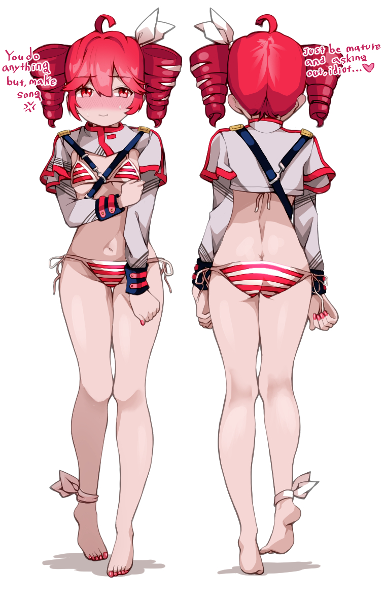 This is a pixiv picture whose title is bikini sv teto.