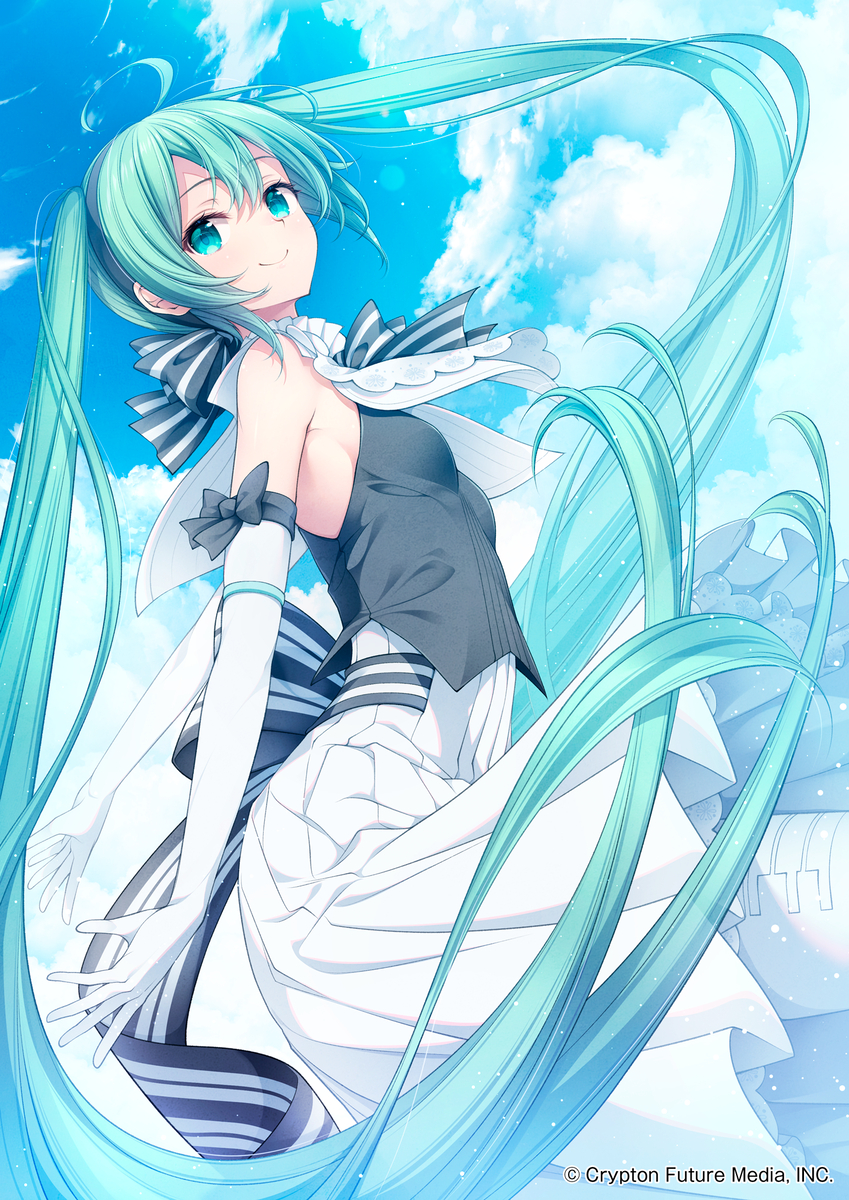 This is a pixiv picture whose title is 初音ミクシンフォニー2024 パンフレットイラスト.