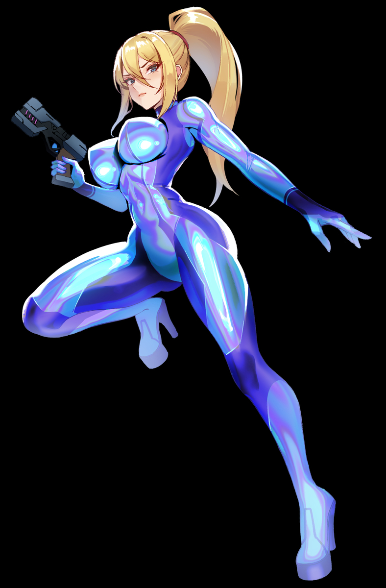 This is a pixiv picture whose title is Zerosuit samus.