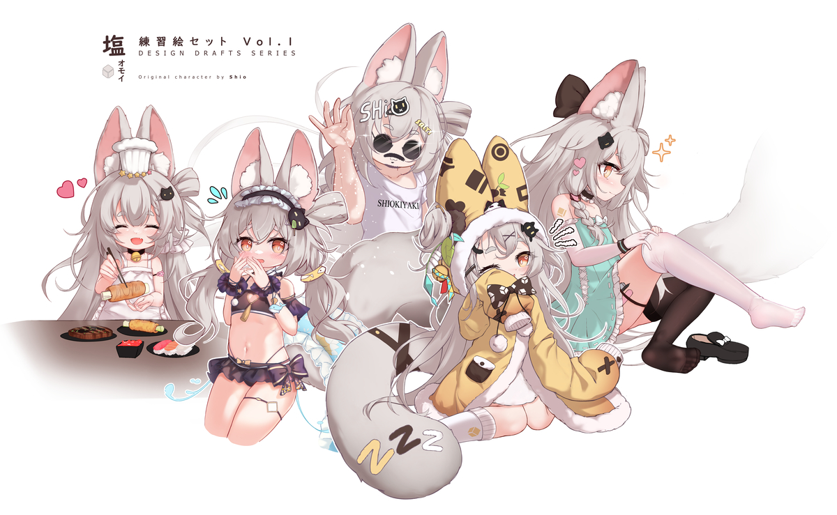 This is a pixiv picture whose title is 菲菲练习组vol.1.