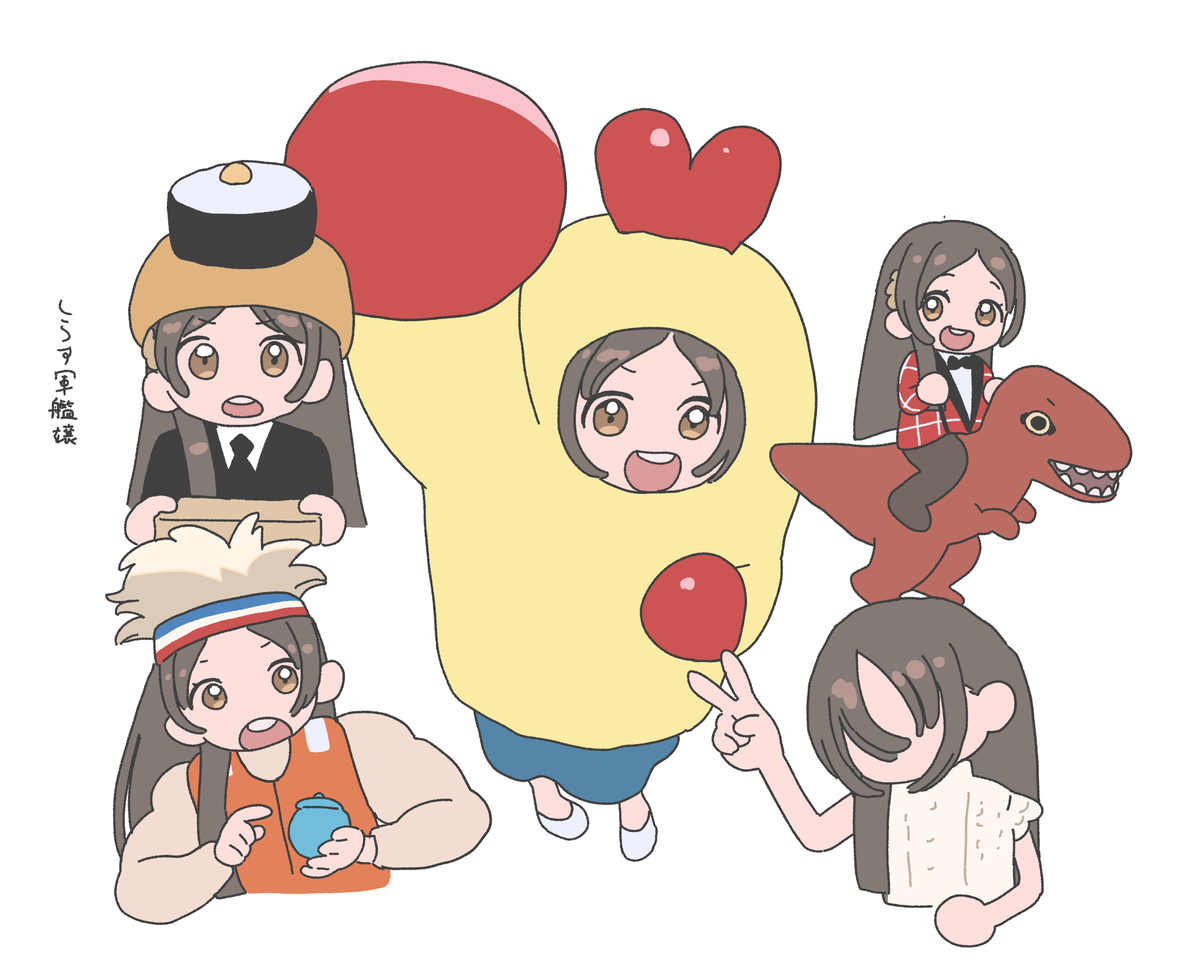 This is a pixiv picture whose title is 学マス × オモコロ.