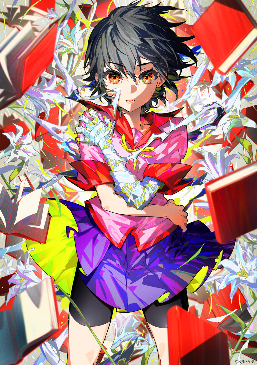 This is a pixiv picture whose title is 神原駿河.