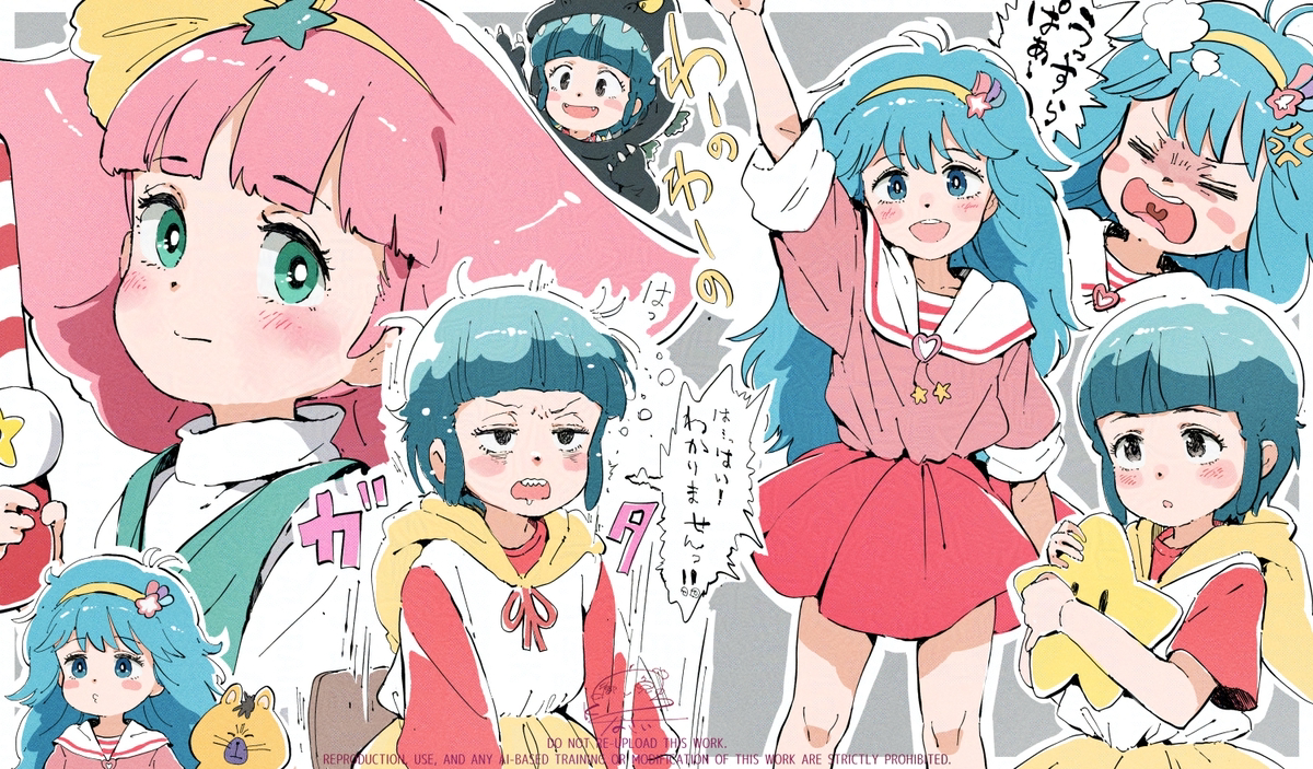 This is a pixiv picture whose title is 今日は1980年代にタイムトラベルして来ました.