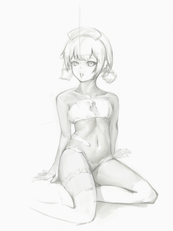 This is a pixiv picture whose title is 尘白禁区，二创.