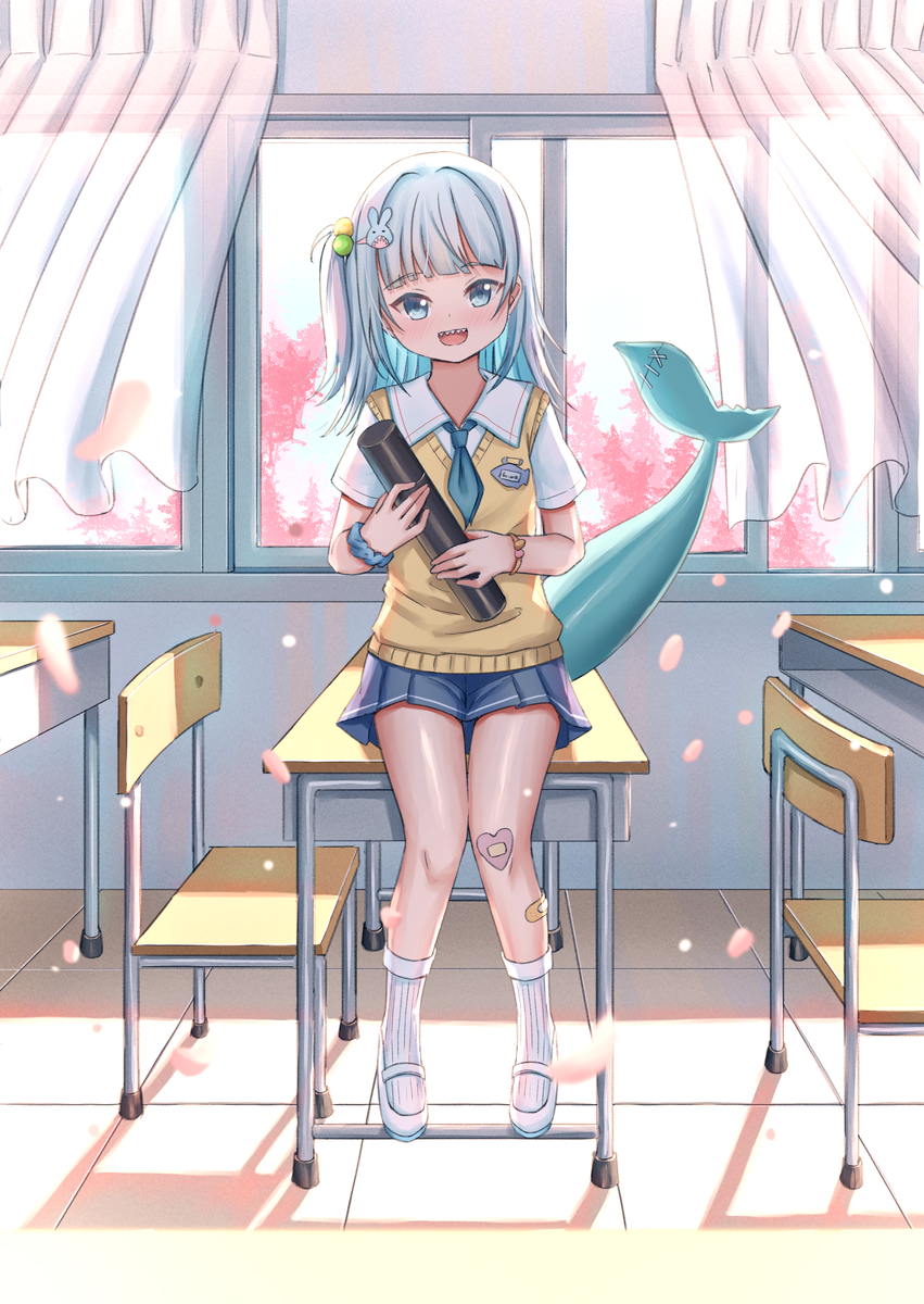 This is a pixiv picture whose title is 卒業.