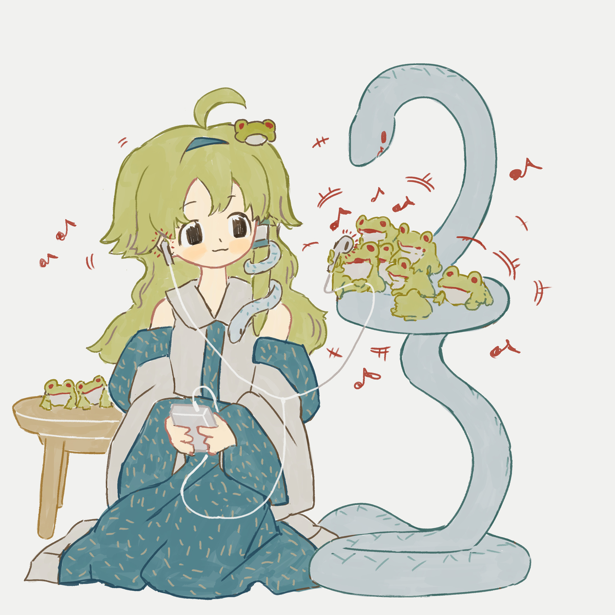 This is a pixiv picture whose title is おすそわけ.