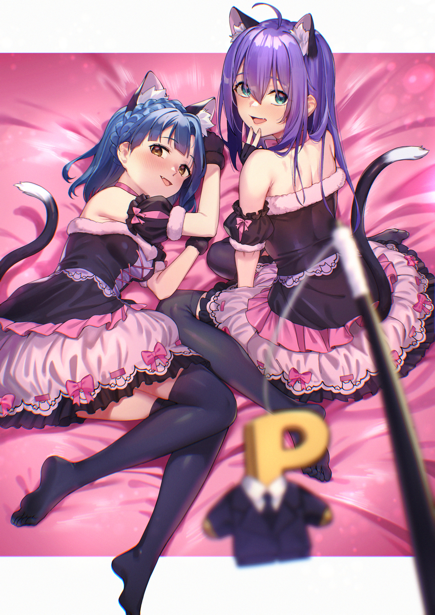 This is a pixiv picture whose title is 猫.