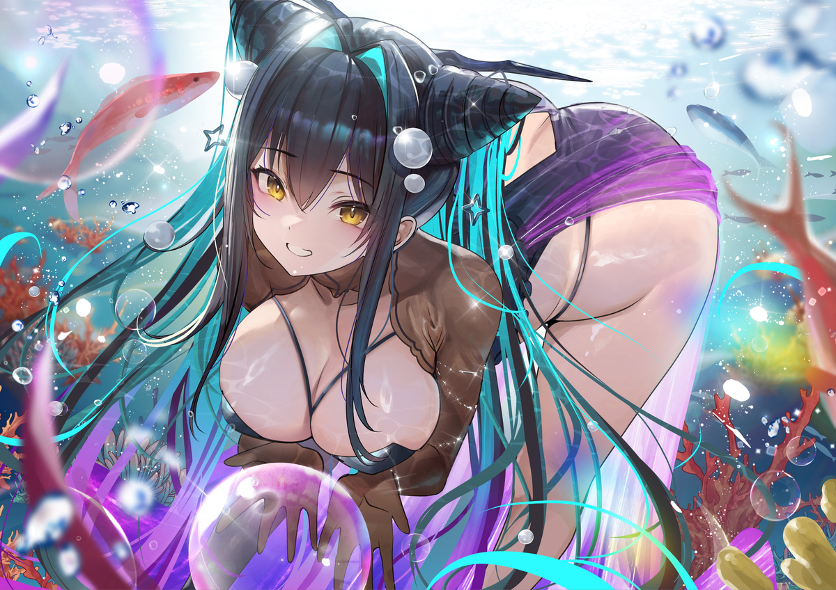 This is a pixiv picture whose title is Little mermaid.