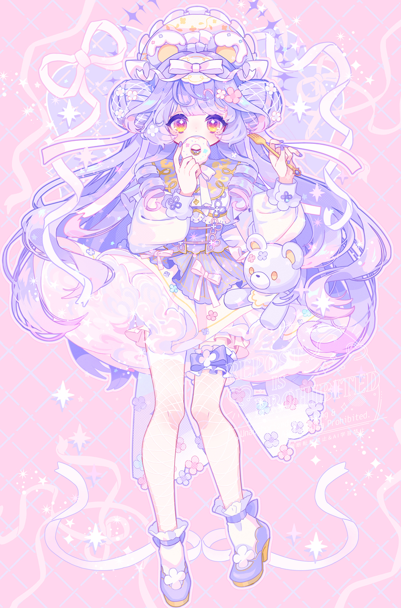 This is a pixiv picture whose title is 🧸🍩.