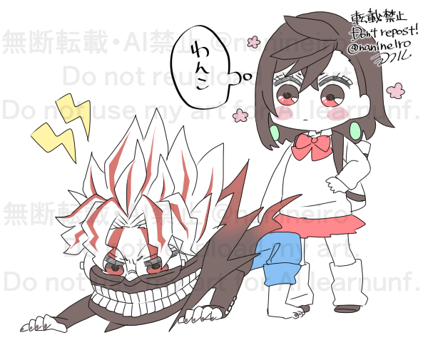 This is a pixiv picture whose title is 落書きオカモモ８＋＠.