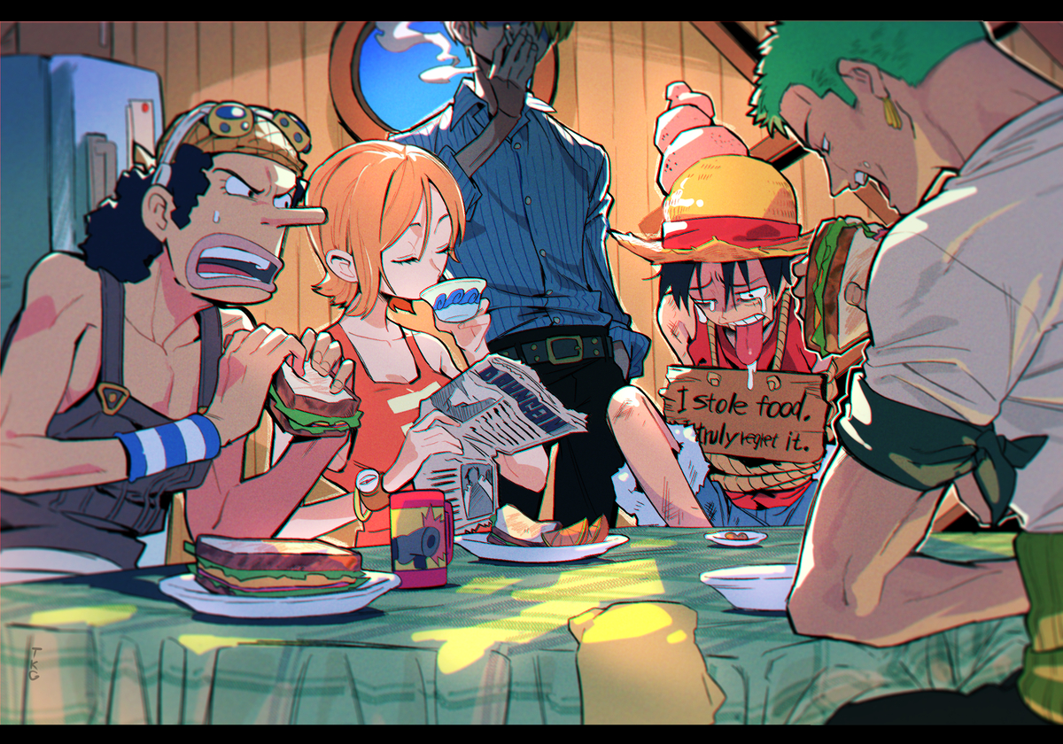 This is a pixiv picture whose title is ワンピまとめ.