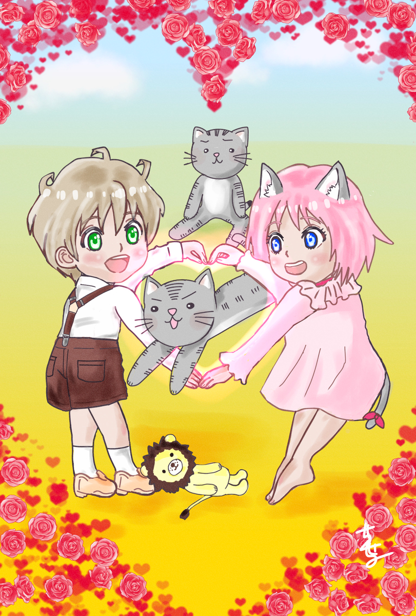 This is a pixiv picture whose title is ❤️ハートくぐり❤️.