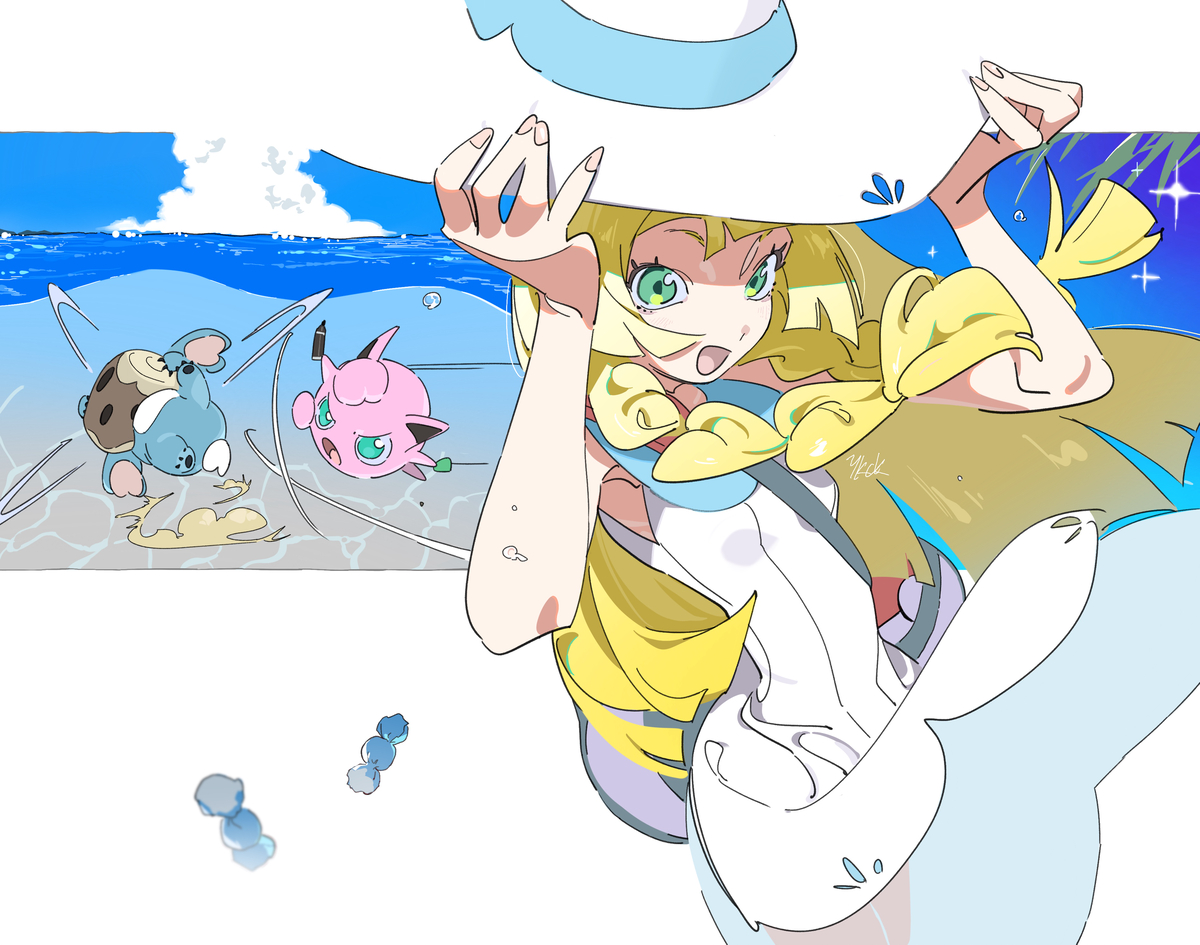 This is a pixiv picture whose title is アローラ！！.