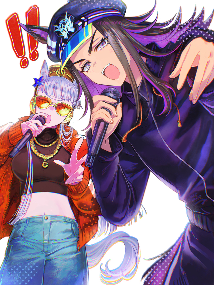 This is a pixiv picture whose title is 🎤.