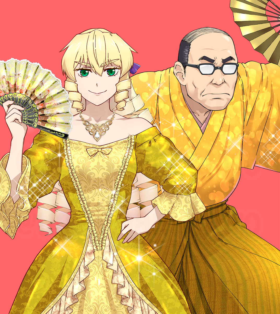 This is a pixiv picture whose title is GO（ゴールデンおじさん）.