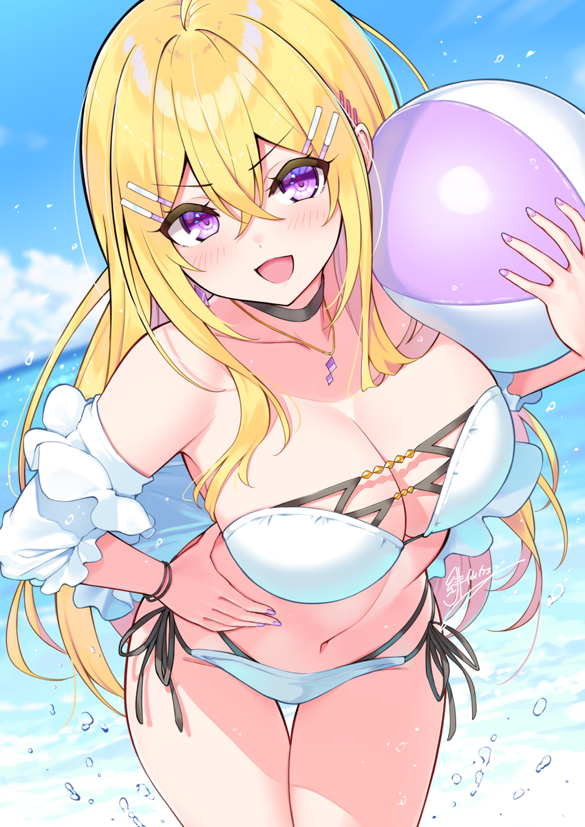 This is a pixiv picture whose title is 水着牡丹さん.