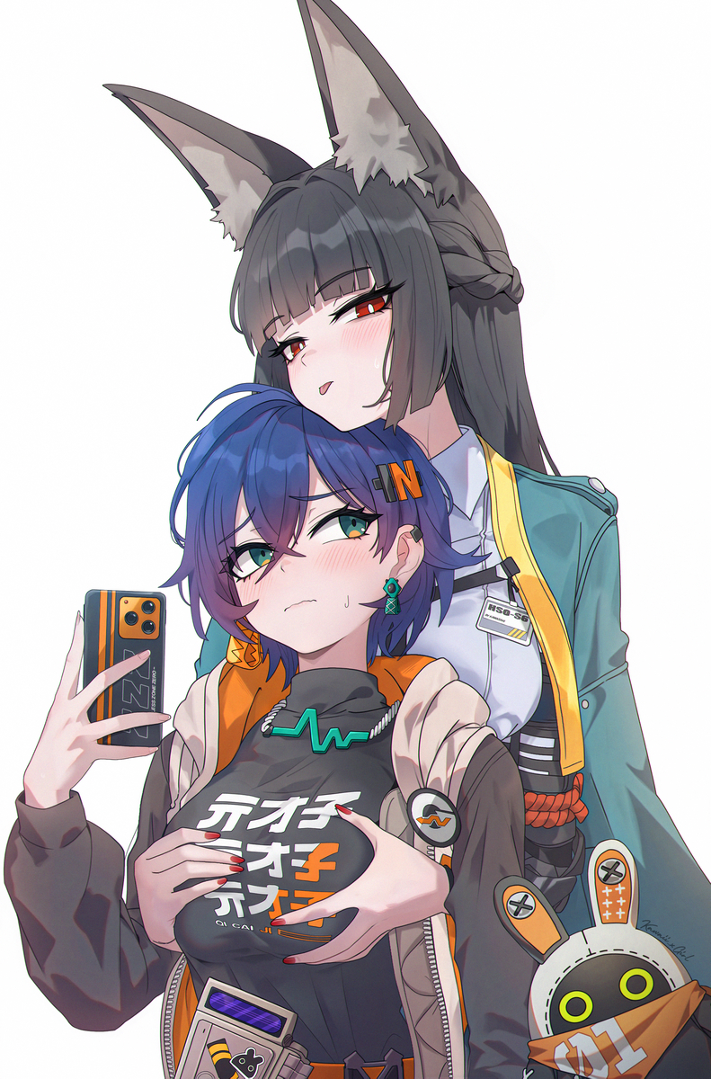 This is a pixiv picture whose title is リン x 星見雅 - Belle x Miyabi.