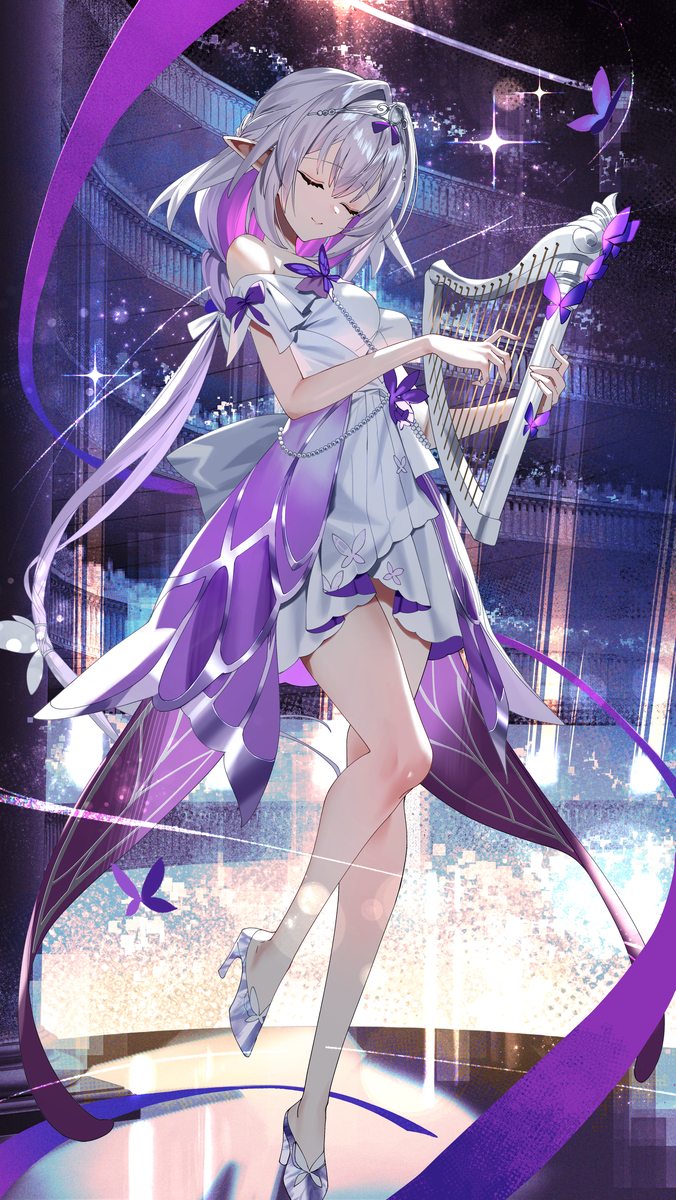 This is a pixiv picture whose title is 調べに揺れる翅.