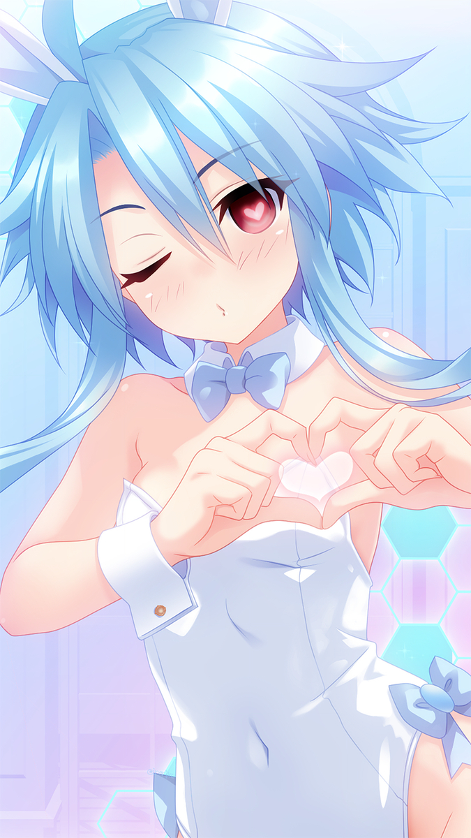 This is a pixiv picture whose title is ハート催眠バニー♡ホワイトハート.