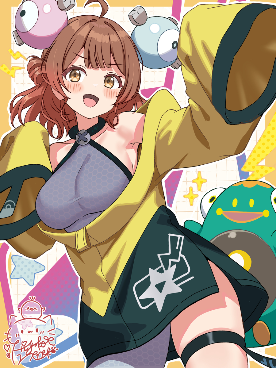 This is a pixiv picture whose title is ナンジャモ佑芽ちゃん！.