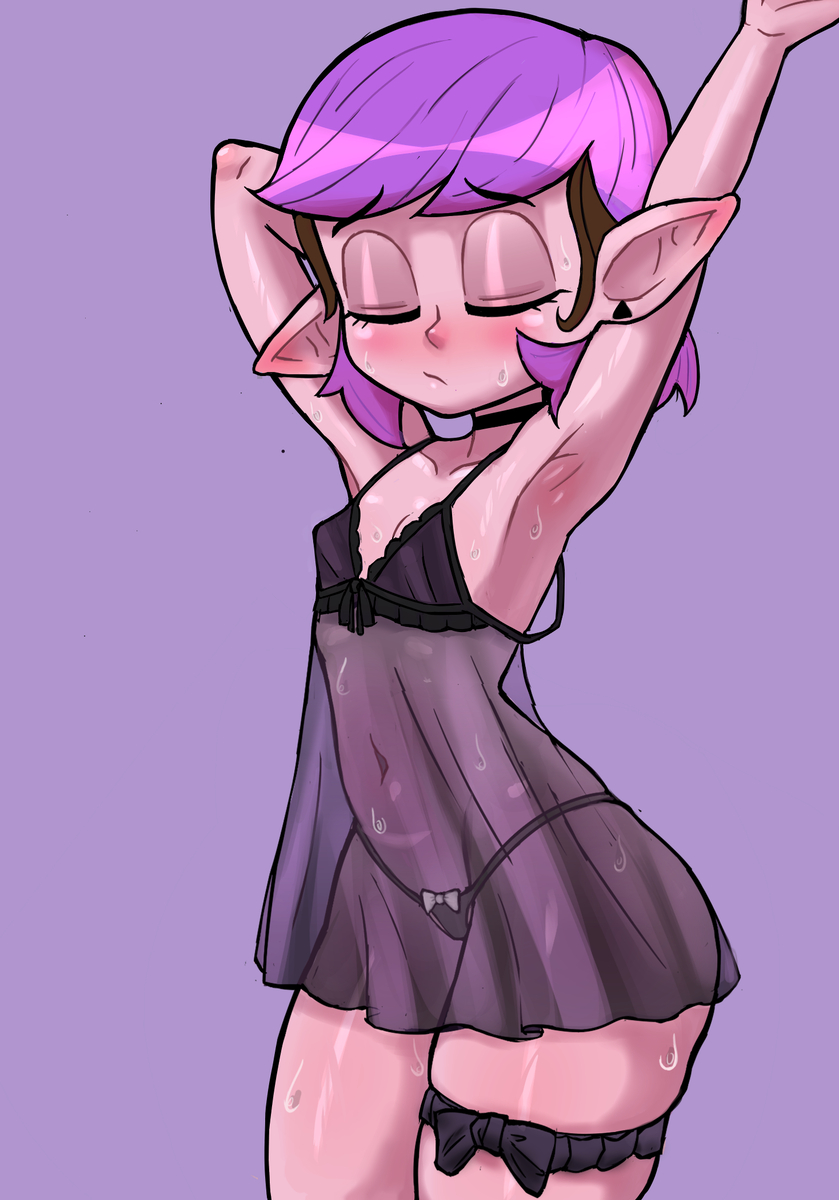 This is a pixiv picture whose title is Nightgown Amity.