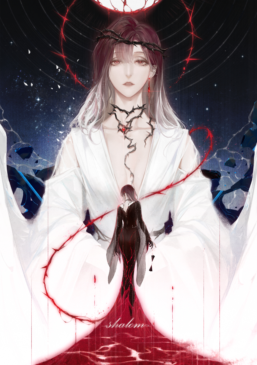 This is a pixiv picture whose title is 祝福のケイキョク.