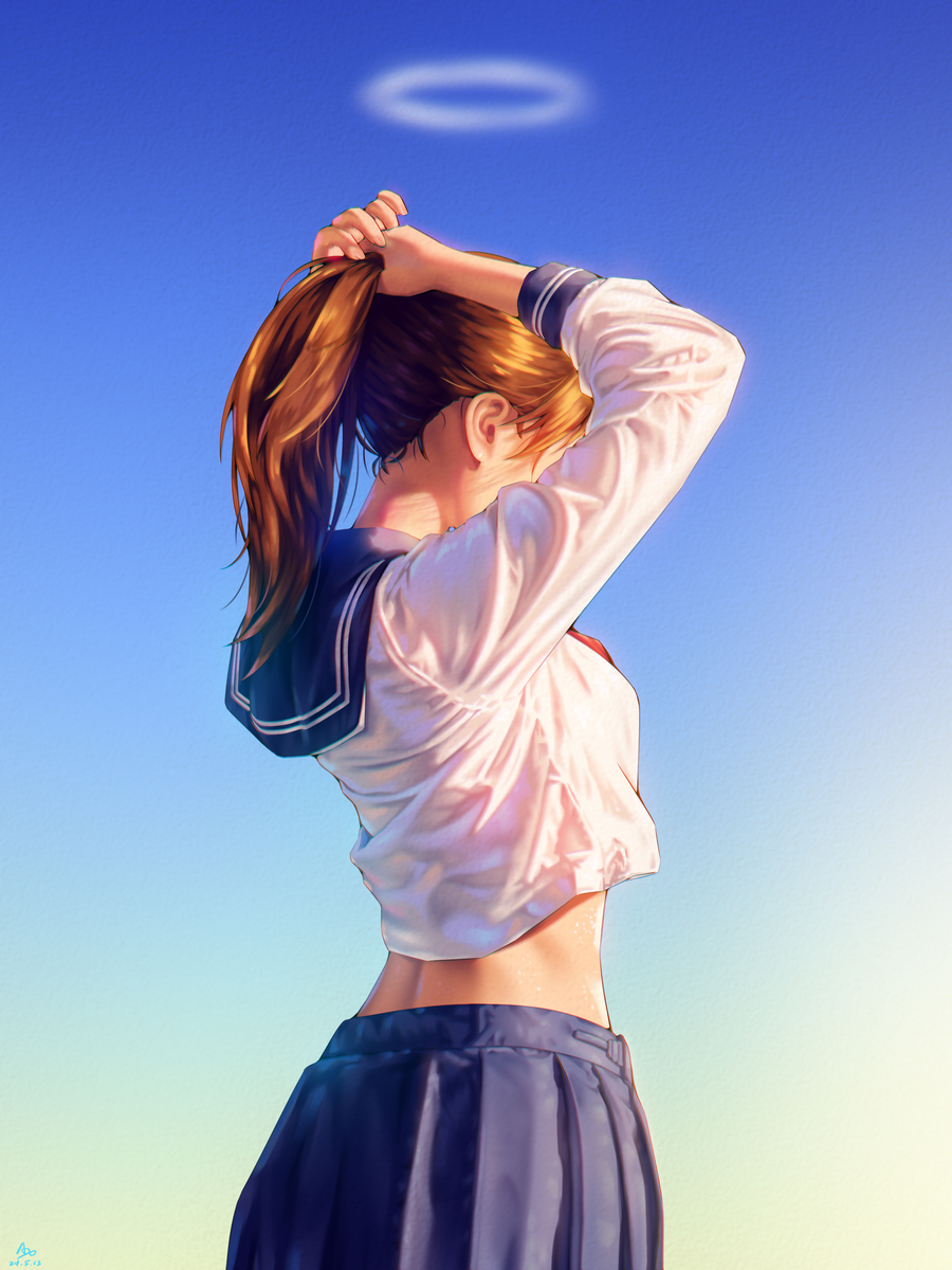This is a pixiv picture whose title is 咲く.