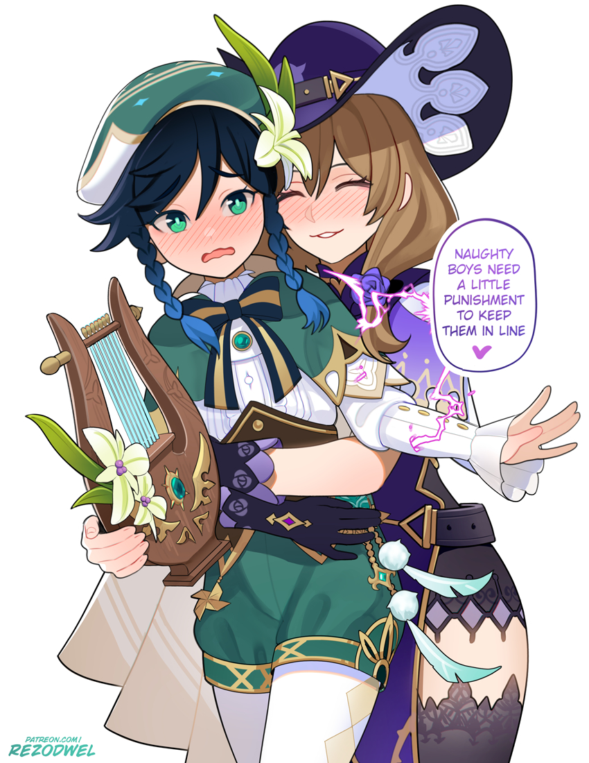 This is a pixiv picture whose title is ウェンティとリサ.