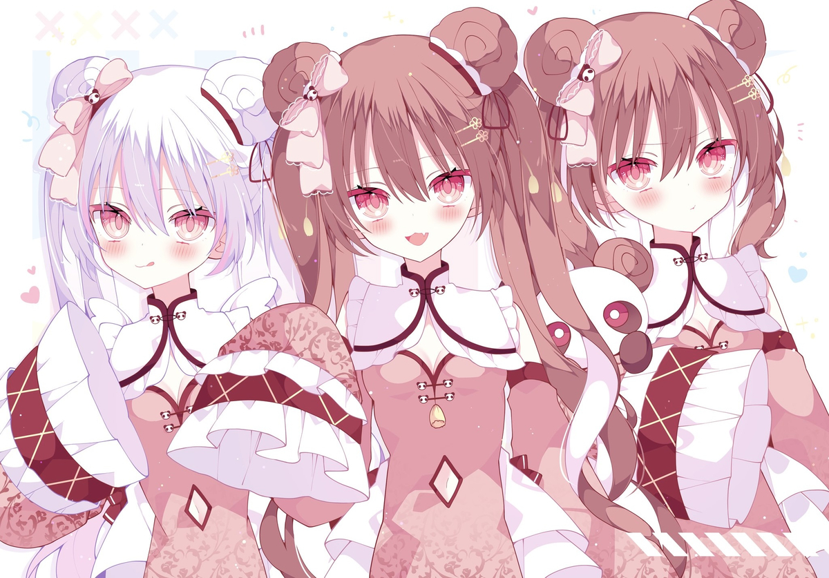This is a pixiv picture whose title is カンちゃん4周年＆1周年.