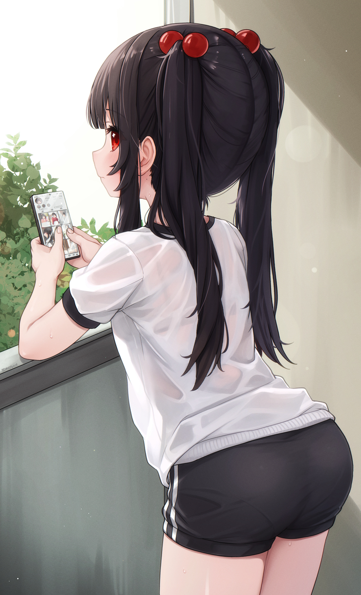 This is a pixiv picture whose title is Lulla after P.E. class.