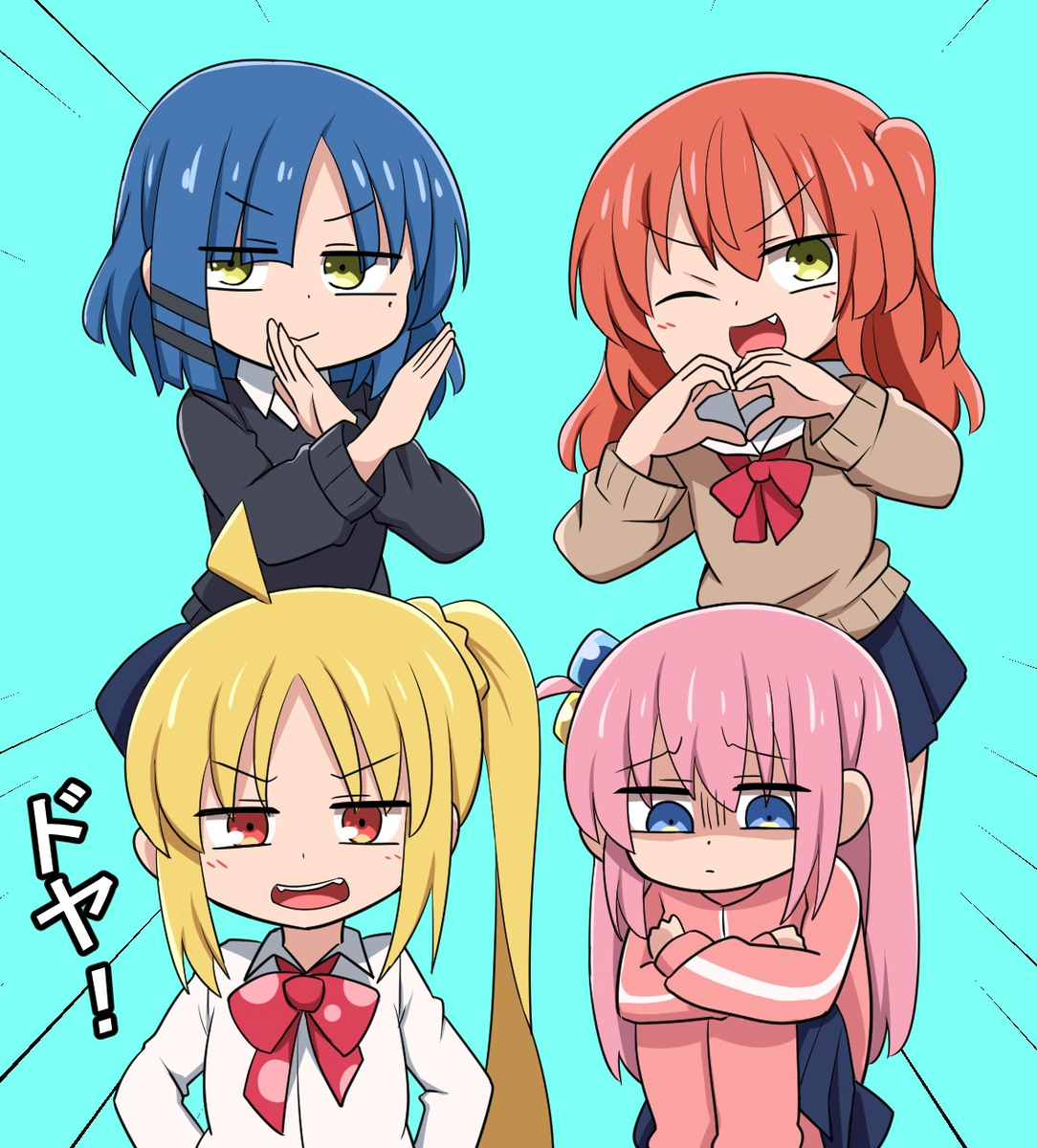 This is a pixiv picture whose title is ダダダダぼっち.