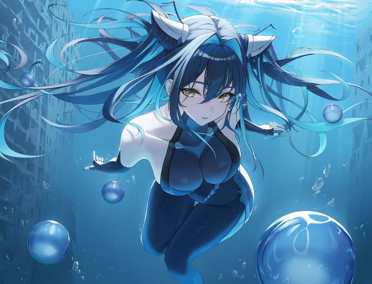 This is a pixiv picture whose title is リトルマーメイド.