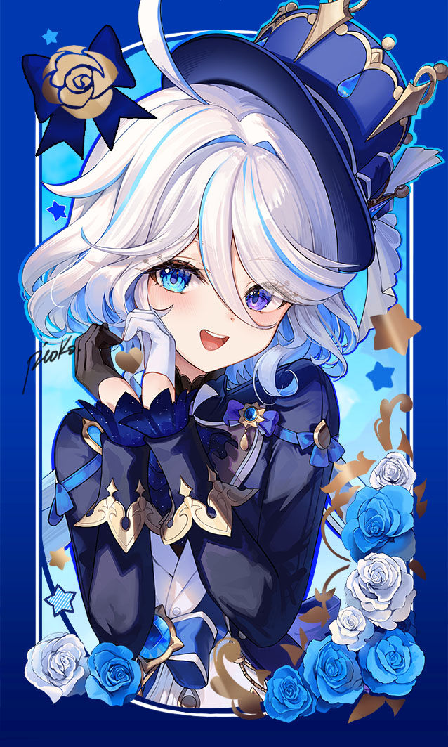 This is a pixiv picture whose title is フリーナ💙.