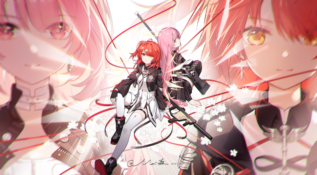 This is a pixiv picture whose title is Day 31 冲锋枪与狙击枪.