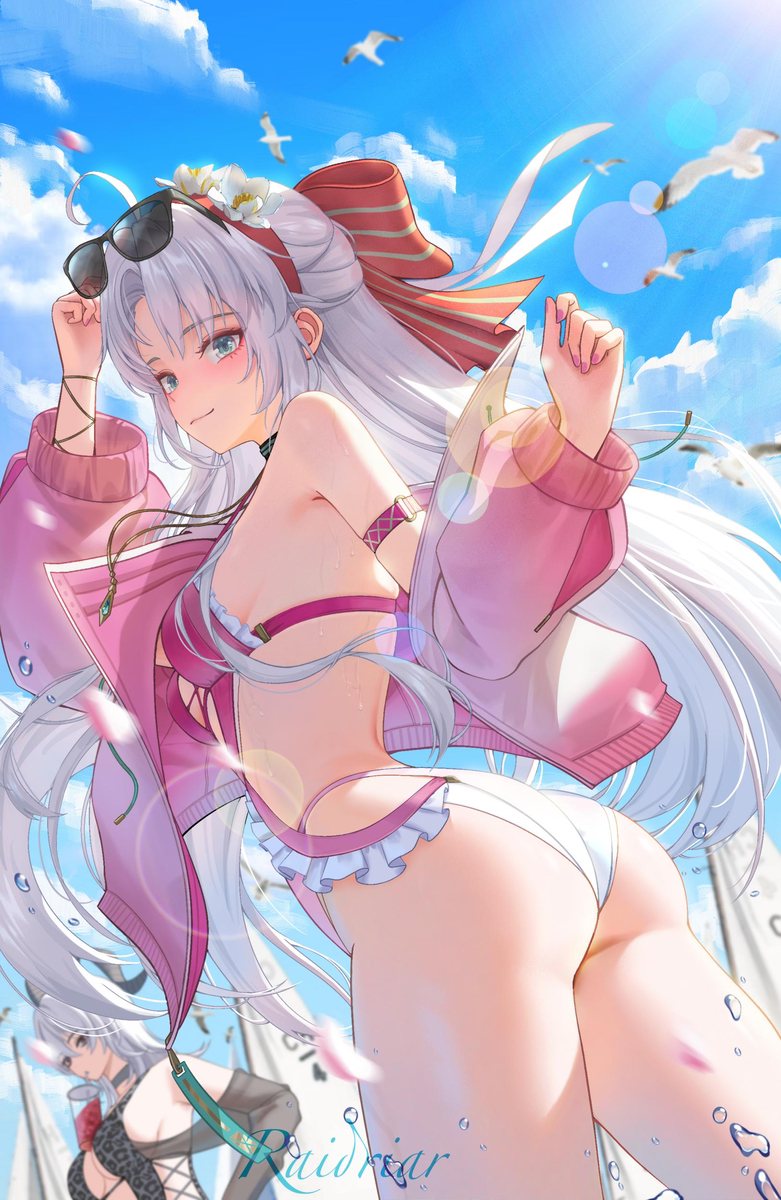 This is a pixiv picture whose title is 珂莱塔水着！.