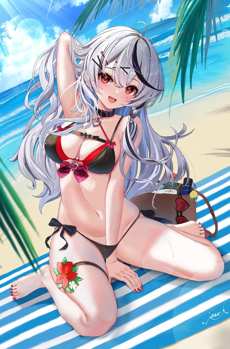 This is a pixiv picture whose title is 水着さかまた.