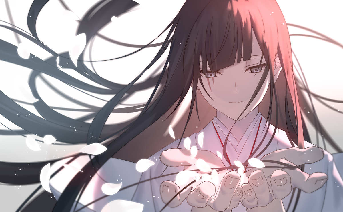 This is a pixiv picture whose title is 黒姫.