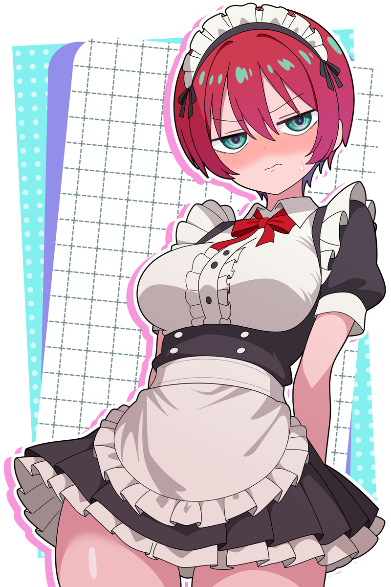This is a pixiv picture whose title is メイドマチュ.
