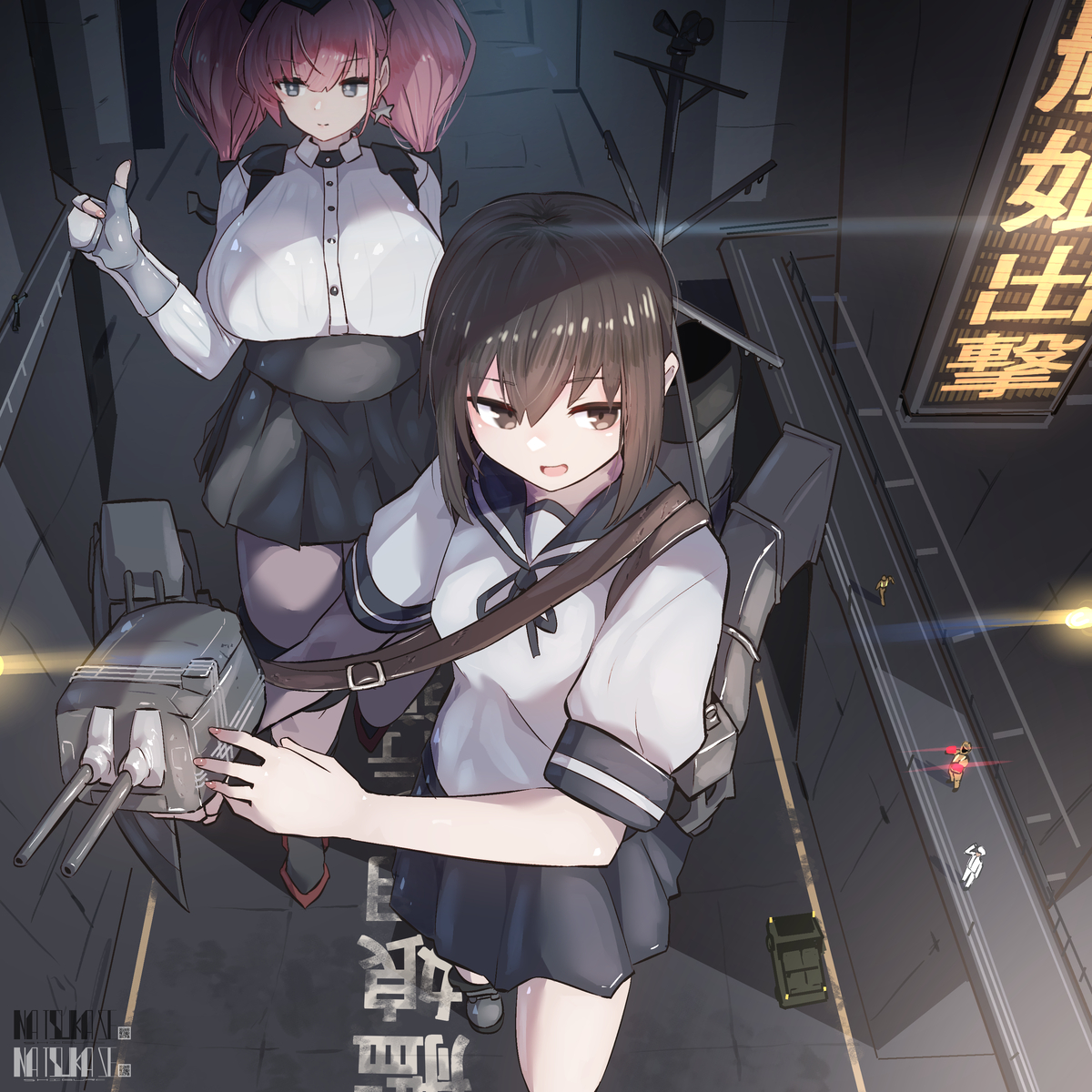 This is a pixiv picture whose title is 出撃.
