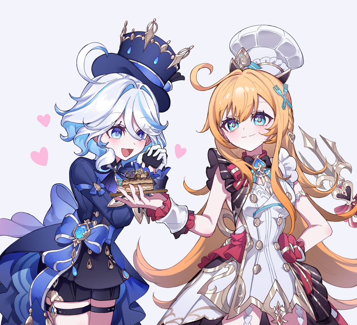 This is a pixiv picture whose title is 🍰🧡.